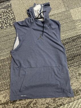Jordan Sleeveless Hooded Shirt Size-M